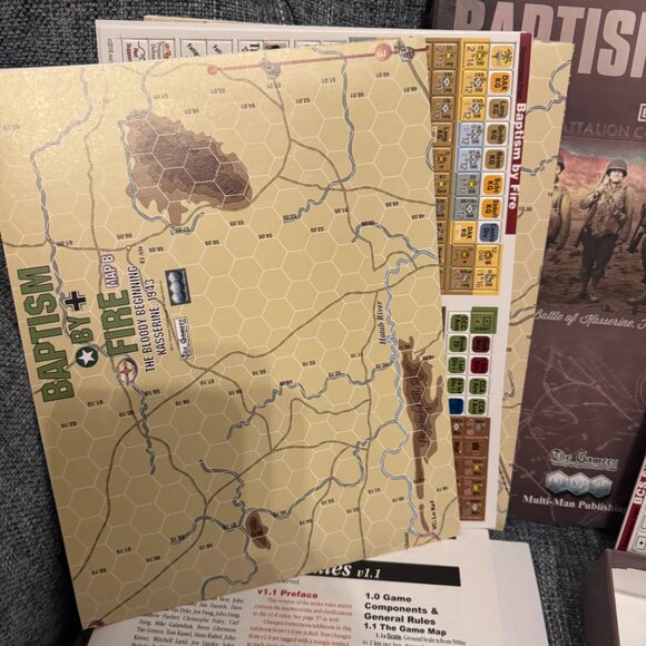 Baptism By Fire: The Battle of Kasserine (opened, never played) - Picture 4 of 11